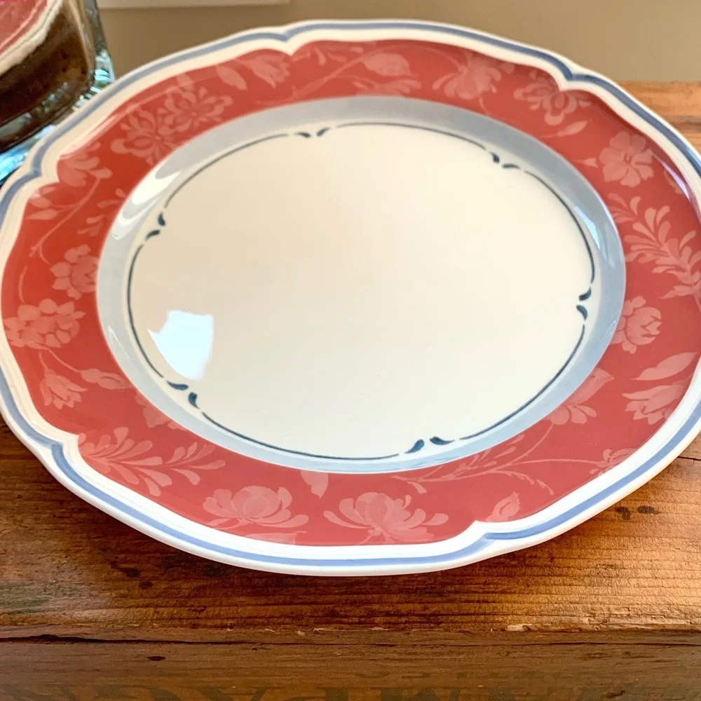 Villeroy & Boch Cottage (1) Red Dinner Plate Country Collection ONE 10.5” Plate